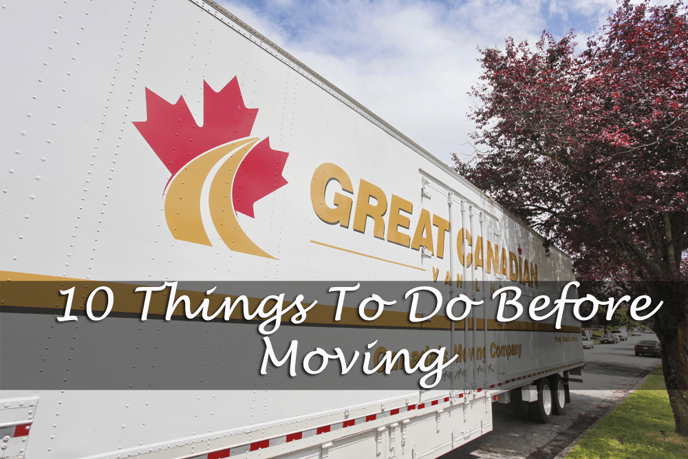 Things to do before moving