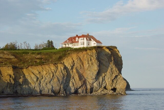 house on a cliff