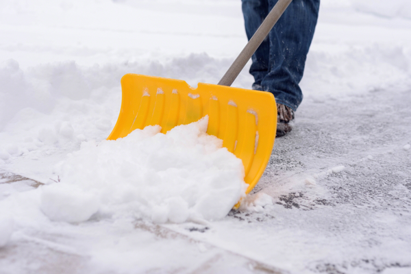 shovelling snow