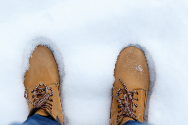 snowy boots